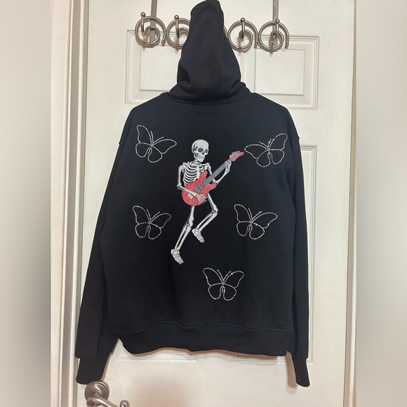 Y2K AFFECTIONATE ANGELS HOODIE size S oversize - Picture 2 of 9